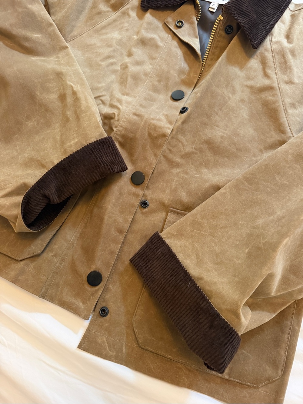 Alex Mill Chiltern cropped waxed cotton barn jacket NWT - Picture 6 of 6